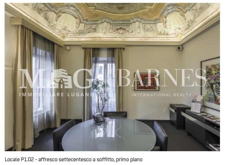 Lugano Centro: Repräsentative Büros in historischem Gebäude