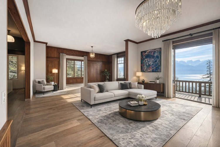 Charming property overlooking Montreux with breathtaking lake views