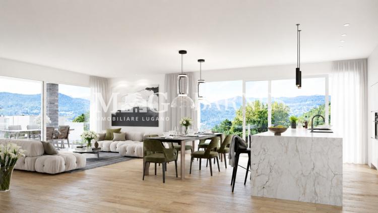 Collina d'Oro: 4,5-Zimmer-Penthouse mit Terrasse in neuer Residenz