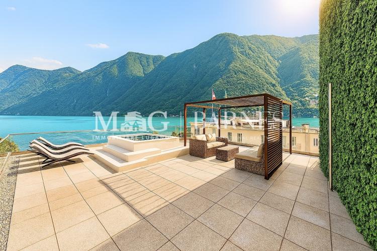 Lugano Centro: Neue 3.5 Zimmer mit Terrasse, Wellnessbereich und Seesi
