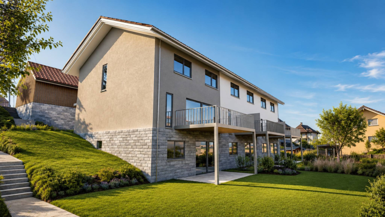 Atemberaubende neue Villa mit 6,5 Zimmern, Garten und Terrasse