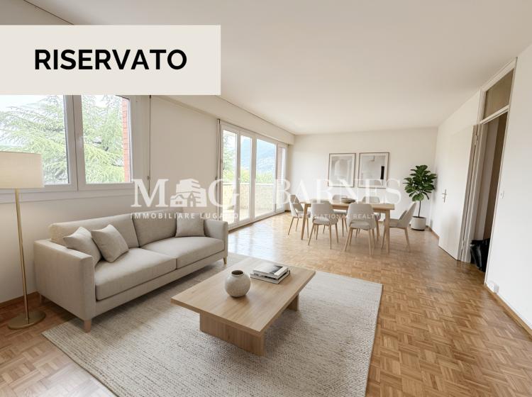 Paradiso: 3,5-Zimmer-Wohnung mit freiem Blick und eigener Garage
