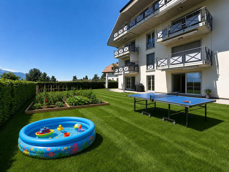 Großzügige 5,5-Zimmer-Wohnung mit Terrasse und großem Garten