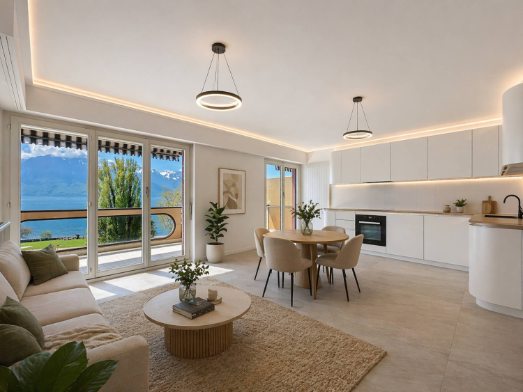 Penthouse mit 2,5 Zimmern, Terrasse und Panoramablick 