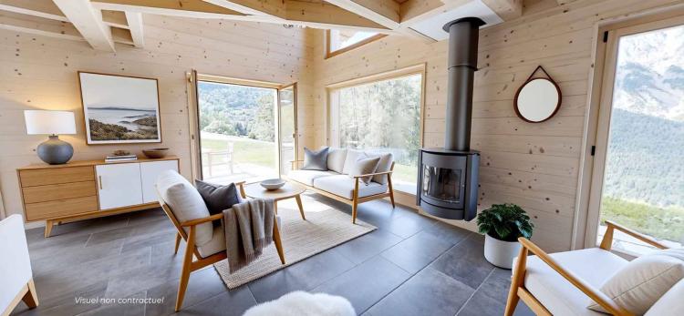 Neues Chalet aus Lärchenholz – mit Baugenehmigung