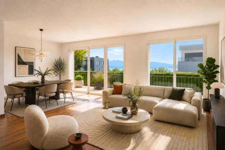 5,5-Zimmer-Familienapartment mit Seeblick