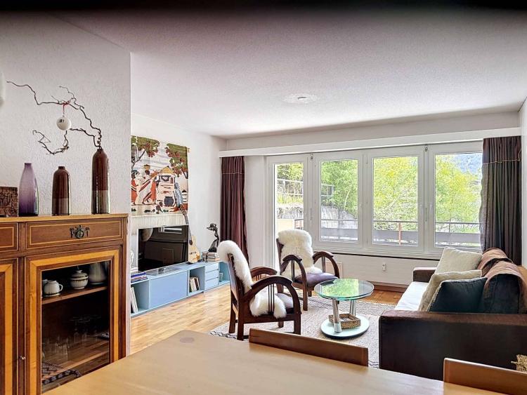 3,5-Zimmer-Apartment, Zweitwohnsitz mit Blick auf das Matterhorn. 