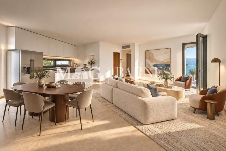 Lugano Centro: Neue 3.5 Zimmer mit Terrasse, Wellnessbereich und Seesicht
