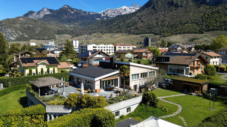 Wunderschöne und geräumige Villa mit atemberaubendem Blick auf die Dents du Midi 