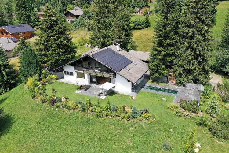 Prächtiges Chalet mit Swimmingpool und atemberaubendem Blick auf die Dents-du-Midi