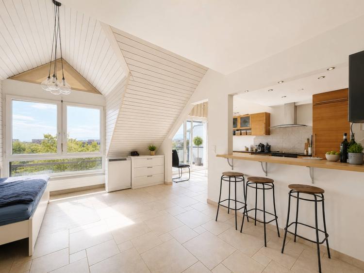 5,5-Zimmer-Duplex-Penthouse am Stadtrand von Lausanne