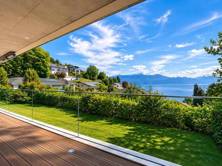Modernes Apartment im Herzen von Lavaux mit Panoramablick auf den Genfersee 