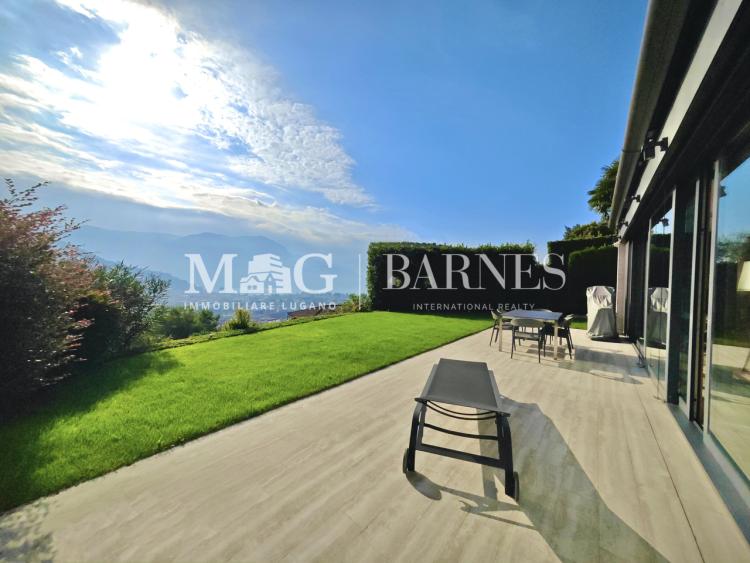 Lugano: 4.5-Zimmer-Wohnung mit Terrasse und Garten-Seeblick