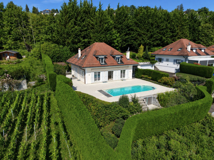 Unterkunft mit 7 Zimmern und Blick auf den Genfersee