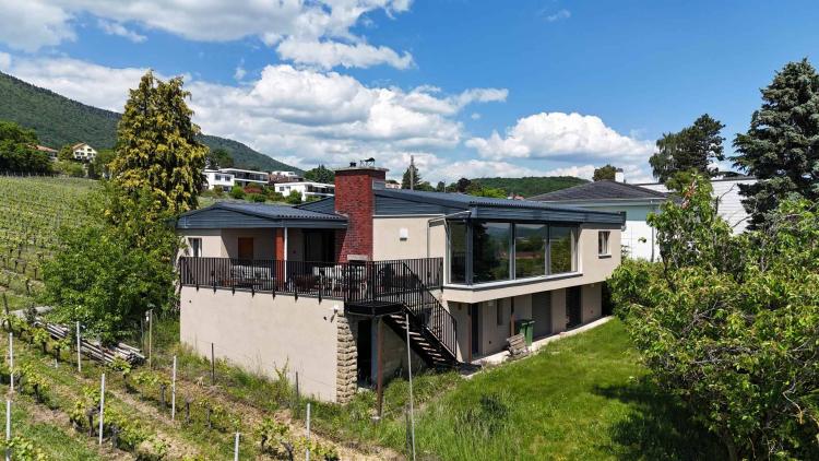 Luxusvilla im Herzen der Weinberge mit atemberaubendem Seeblick