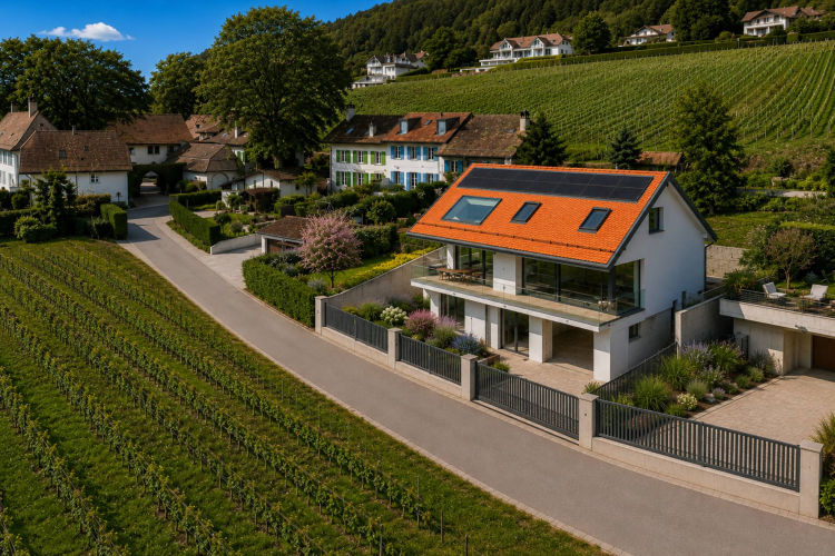 Außergewöhnliche neue Villa: 360 m² lichtdurchflutete und prestigeträchtige Wohnfläche mit Blick auf den Genfersee.