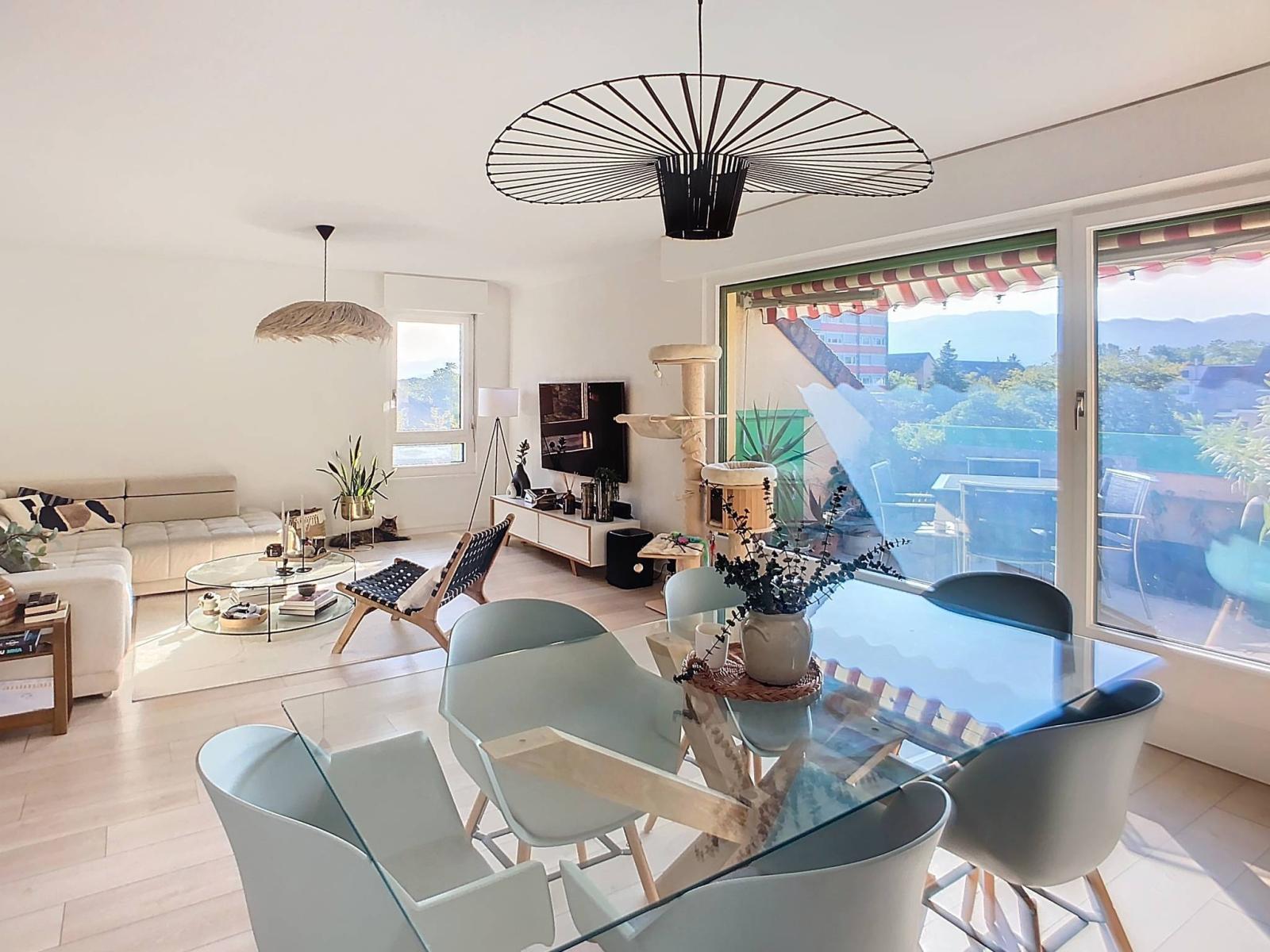 Dachgeschosswohnung mit freiem Blick