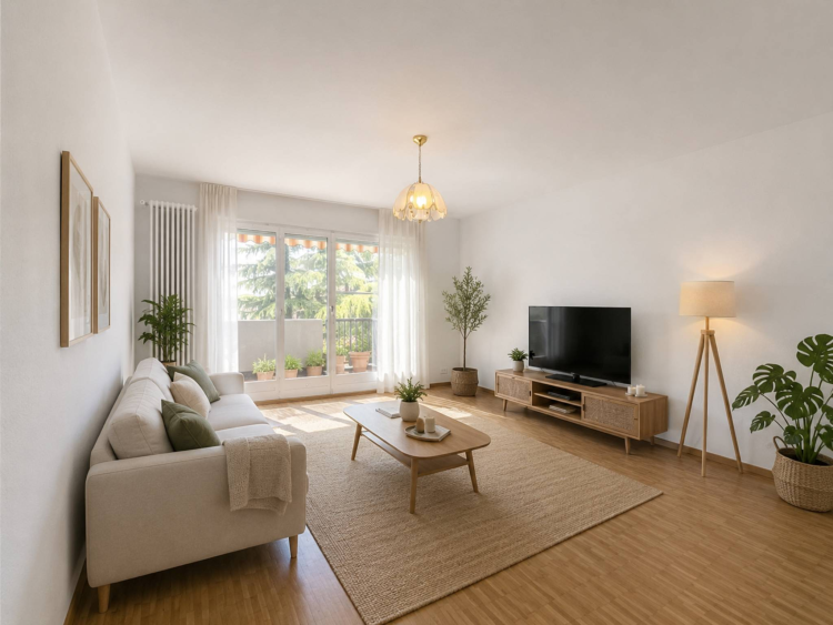 Im obersten Stockwerk befindet sich eine 3,5-Zimmer-Wohnung mit Seeblick.