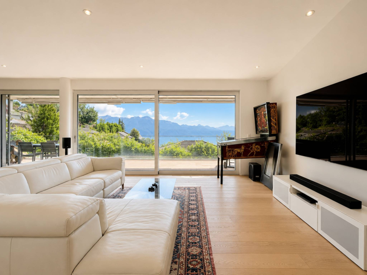 Modernes Apartment im Herzen von Lavaux mit Panoramablick auf den Genfersee 
