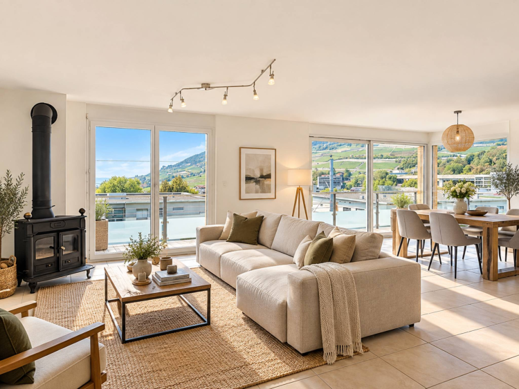 Spacious 4.5-Room Apartment in a Peaceful and Green Setting