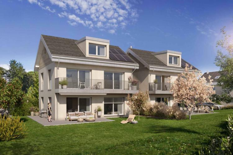 VILLA A – Doppelhaushälfte mit Garten im Zentrum von Savigny