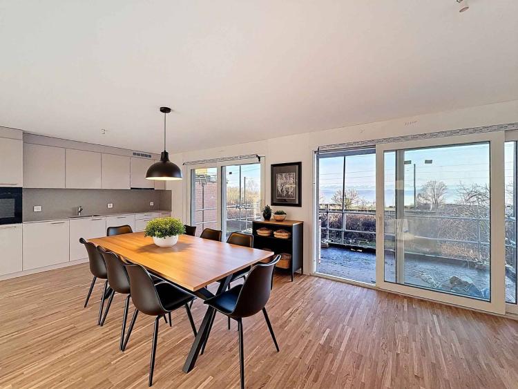 Elegante neue 3,5-Zimmer-Wohnung mit zwei Außenbereichen