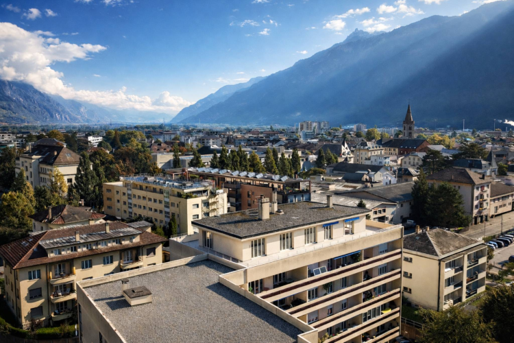 Magnificent penthouse in the heart of the Fusion district in Martigny