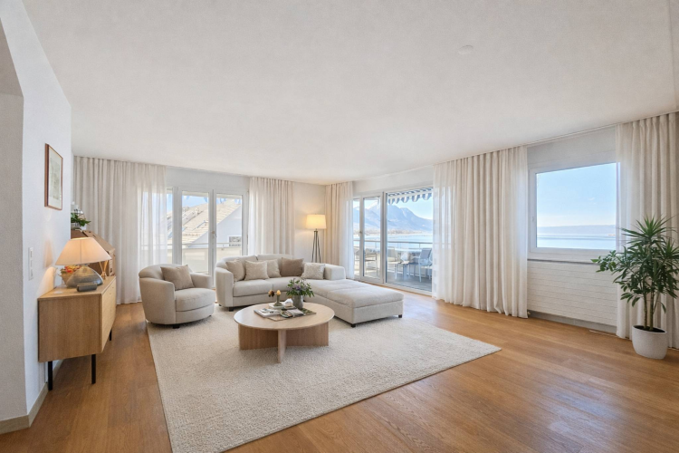 Exklusiv! Penthouse mit 4,5 Zimmern, großer Terrasse und atemberaubendem Seeblick