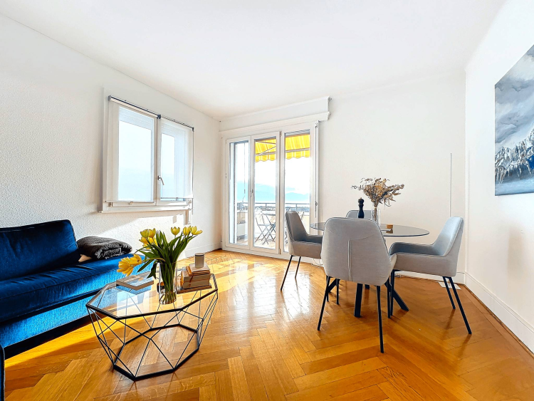 3,5-Zimmer-Wohnung mit Panoramablick im Herzen von Lausanne